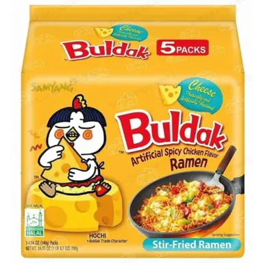 Samyang Buldak Hot Chicken Ramen Cheese 5 pack 140g