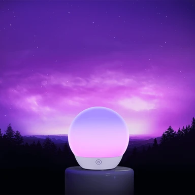 Aigostar Bluetooth Mesh Smart Mirage Tischlampen, 5,5 W, RGB CCT, Fernbedienung