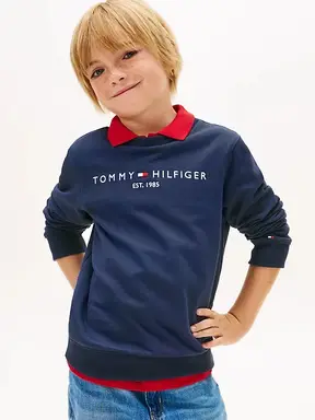 Tommy Hilfiger essentiële sweatshirt unisex kinderen twilight marine 8