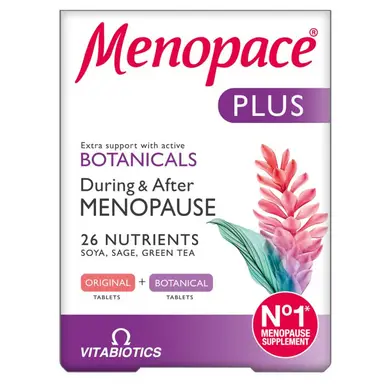 Vitabiotics Menopace Plus Daily Wellness Support Capsules - 56 Capsules