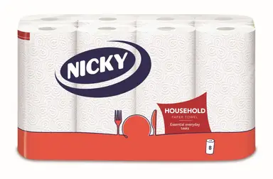 Nicky Household Kitchen Towels 2 Ply 8 Rolls