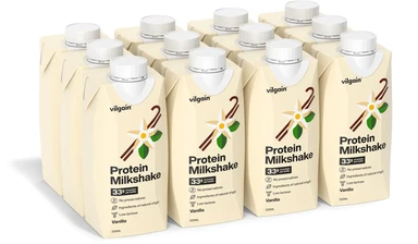 Vilgain Protein Milkshake Vanilla - 12 x 330ml
