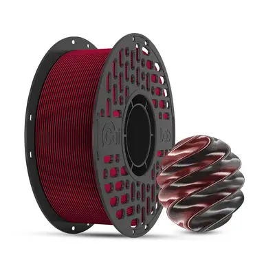 CAILAB 3D-Drucker Filament PLA Silk Zweifarbig - Rot & Schwarz