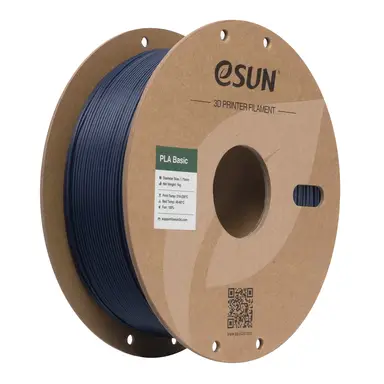 eSUN PLA-Basic 3D-Druck-Filament 1,75 mm - Dunkelblau 1 kg, Hochgeschwindigkeits- & kostengünstiges verbessertes PLA 3D-Filament für die meisten Drucker, schnelle Lieferung