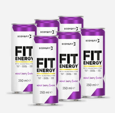 Fit Energiedrank Bessenmix 1500 ml (6 blikjes)