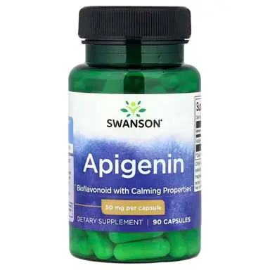 Swanson Apigenin Sleep Calm 50mg Capsules - 90 Capsules