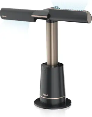 Shark TurboBlade TF200SEU bladloze torenventilator, hoge snelheid, multi-directionele luchtstroom tot 20 m, stil, 10 snelheden, draaibaar, 180°-oscillatie, afstandsbediening, timer, antraciet