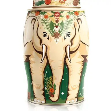 Large Elephant Winter Garland containing 40 Christmas Blend Teabags
