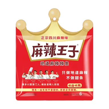 Ma La Wang Zi Mala Strips - Extra Mala Extra Spicy Flavor 110g (6 packs)