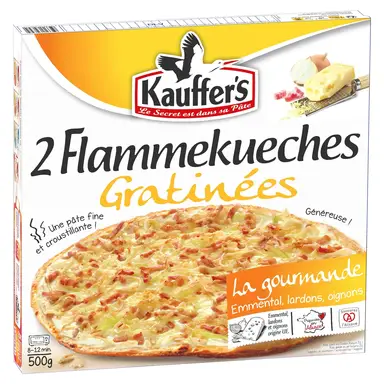 KAUFFER'S Flammekueches Gratinées x2 500g