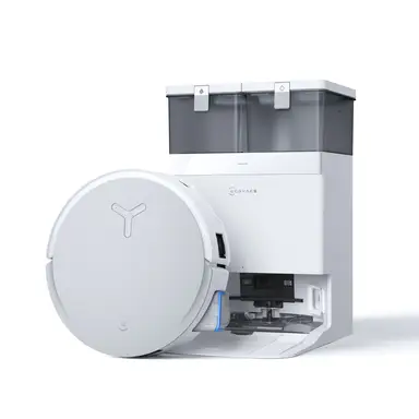 ECOVACS DEEBOT X8 Omni Saug- und Wischroboter, 18.000 Pa Saugkraft, OZMO Turbo Walzenmopp mit kontinuierlicher Selbstreinigung, 76°C Heißwasserwischen, Heißlufttrocknung, Weiß