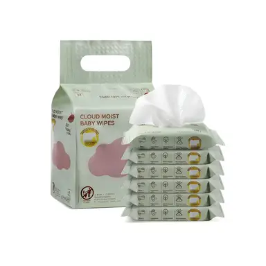 Bc Babycare babydoekjes, 6 × 10 = 60 doekjes