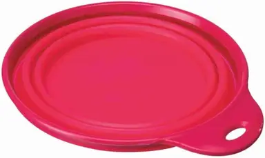 Trixie Jollypaw reis voer-/drinkbak siliconen, assorti 18 cm