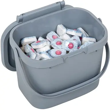 Addis Everyday Kitchen Food Waste Compost Caddy Bin, 4.5L - Grey