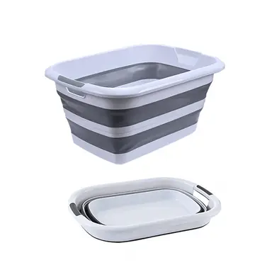 JORDAN&JUDY 45L Foldable Storage Basket with Dual Handles, Non-Mesh, Collapsible