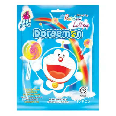 Big Foot Dodaemon Rainbow Lollipop - 100g Bag