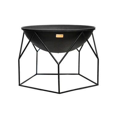 Outdoor Buckingham Fire Pit Black H51Cm W70Cm