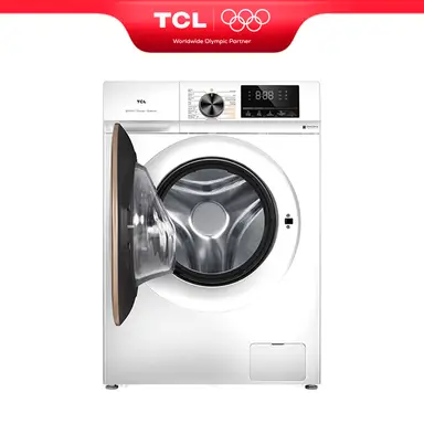TCL Waschtrockner, 10 kg/6 kg, mit Smart DD Motor, Bakterienabwehrendes System, Dampfwaschen, Waschen & Trocknen 60 Min., Schnellwaschen 15 Min., Kindersicherung, Endzeitvorwahl, 10 Jahre Motorgarantie CP1210WA0  [Energieeffizienzklasse A/E]