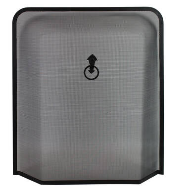 JVL Quantock Spark Fire Guard Surround Screen – Black