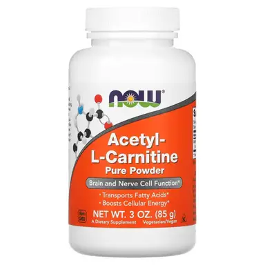 NOW Foods Acetyl L Carnitine Fat Metabolism Powder - 85g