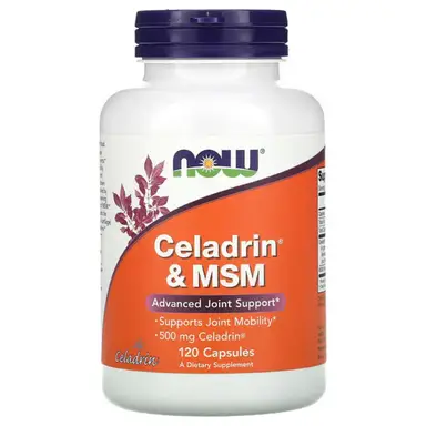 NOW Foods Celadrin & MSM, 500mg - 120 Capsules
