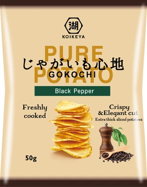 Koikeya Pure Potato Gokochi Black Pepper 50g
