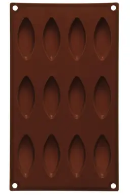 Essentials by Premier 12 Eye Shape Brown Chocolate Mould