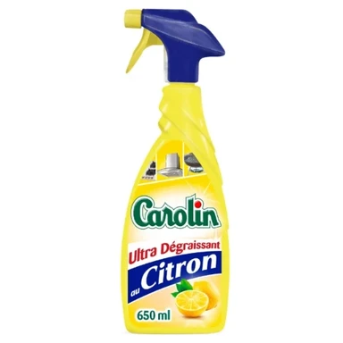 CAROLIN Spray Nettoyant Ultra Degraissant Au Citron 650Ml