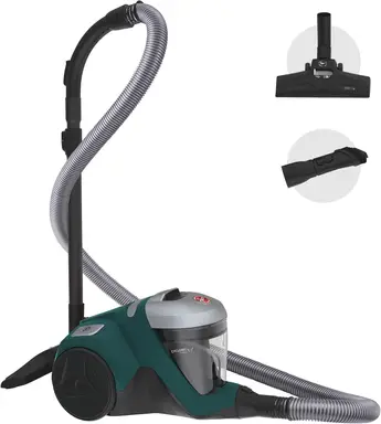 Hoover HP3 Bagless Cylinder Vacuum Cleaner - 2L Capacity, 12m Reach, HEPA H13 Allergy Filter, Lightweight Design, HP310HM
