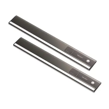 Yeelight A30 Motion Sensor Closet & Under Cabinet Light(2 pack,30cm) – Magnetic Rechargeable Wireless LED Light with Auto On/Off Warm Lighting for Kitchen, Wardrobe & Hallway
