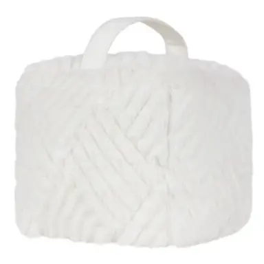 Paoletti Door Stop Sonnet Square Fluffy White