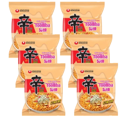 NONGSHIM SHIN RAMYUN TOOMBA 137g x 6 packs