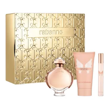 Paco Rabanne Olympea Giftset  50ml Eau de Parfum + 100ml Body Lotion + 10ml Travel Spray