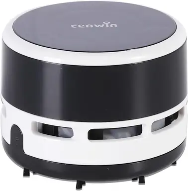 Aspirateur sans fil portable tenwin Mini pour bureau, alimenté par batterie pour nettoyer les claviers, les ordinateurs portables, les tables à la maison, au bureau, en voiture (Noir)