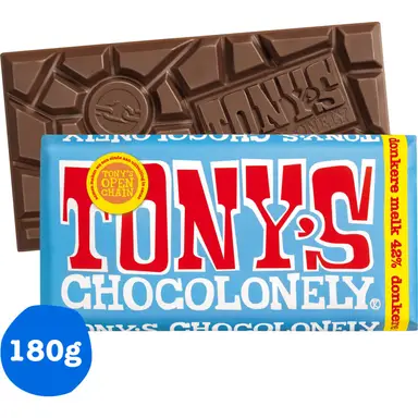 Tony's Chocolonely Dark Milk 180g