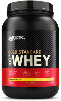Optimum Nutrition Gold Standard 100% Wei-eiwit Banaanroom 900 g (30 porties)
