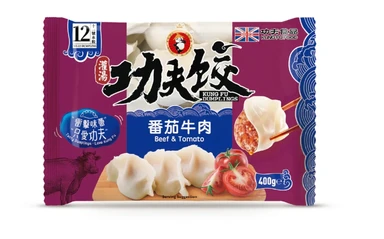 KUNG FU FOOD voedsel Kungfu dumplings Tomatenrundvlees 400g