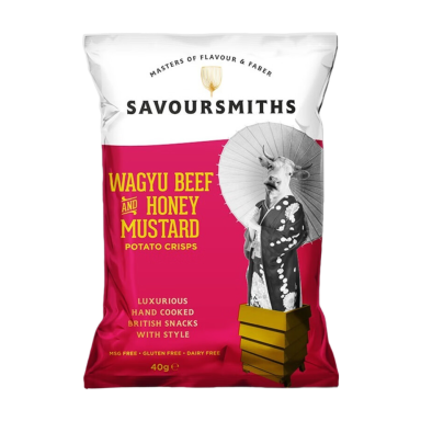 Savoursmiths - Wagyu Beef & Honey Mustard flavour Potato Crisps - 150g