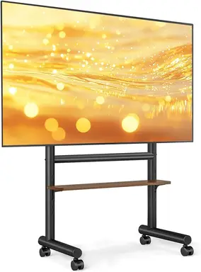 5Rcom Mobile TV Stand with Wheels for 40-85 Inch TVs,60kg Load Capacity,Max VESA 600x400mm