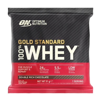 Optimum Nutrition 100% Whey Gold Standard 24x30g ZAKJE Dubbele Rijke Chocolade