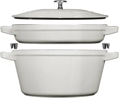 Staub La Cocotte kookpot set 2-delig wit