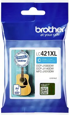 Brother LC-421XLC inktcartridge 1 stuk origineel hoog (XL) rendement cyaan