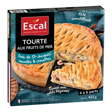 ESCAL Tourte croustillante aux Fruits de mer 455g