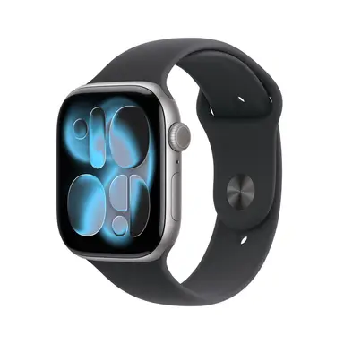 APPLE Watch Series 11 GPS + Cellular 46mm Space Grey Aluminium Case with Black Sport Band - M/L