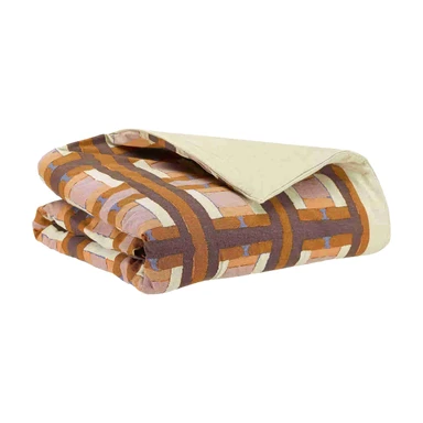 Taho Plaid Imprimé  Cuivre 135 x 200