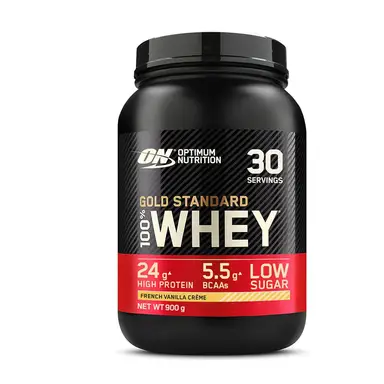 Optimum Nutrition Gold Standard 100% Whey Proteïne, Franse Vanille 900 gram (30 porties)