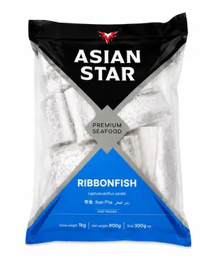 ASIAN STAR Frozen Ribbonfish Chunks 1kg (Net 800g)