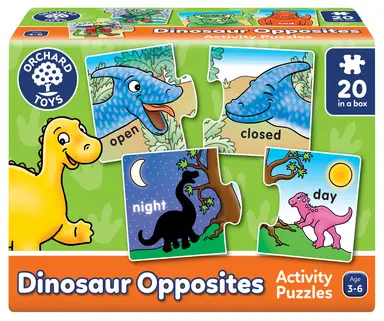 Orchard Toys Dinosaur Opposites 2 x 20 Piece Activity Puzzles