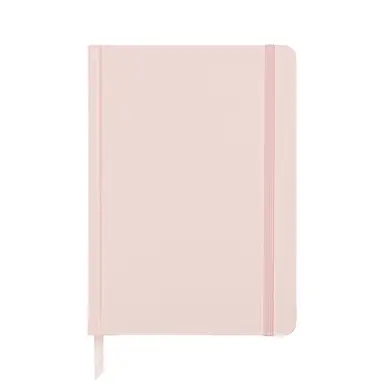 Jubiluu A5 Undated Hardcover 18-Month - 112 Sheets (100g offset paper), Bookmark & Elastic Band - Undated Planner for Long-term Planning, Goal Tracking, or Daily Organization-Blush Pink
