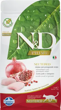 Farmina N&D Prime Croquettes pour chat stérilisé au poulet - 1,5 kg